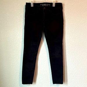 Low rise American Eagle Black Jeggings